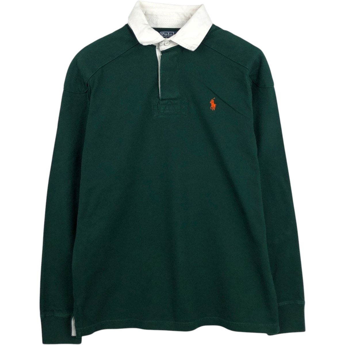 古着 ラルフローレン Ralph Lauren POLO by Ralph Lauren CUSTOM FIT 長袖 ラガーシャツ メンズM相当/eaa668823