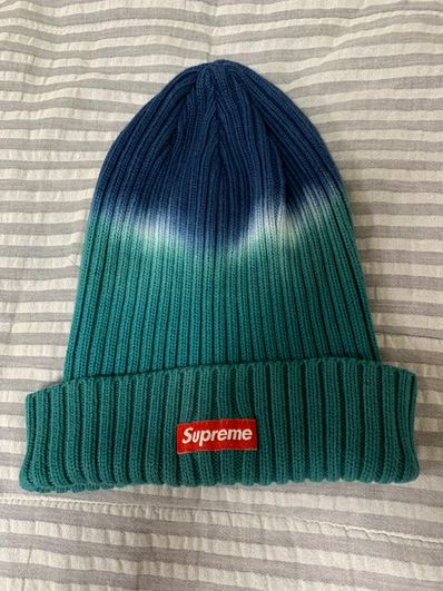 Supreme Overdyed Beanie "Teal Tie Dye"(19SS)
