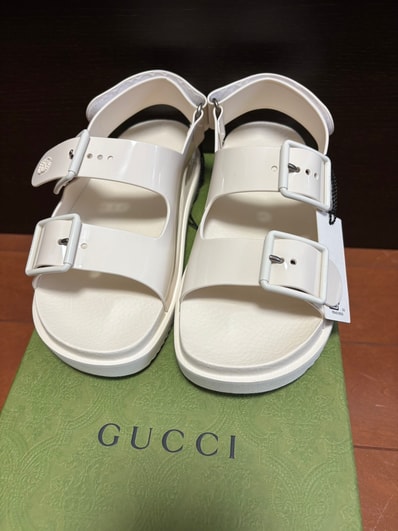 GUCCI ラバーサンダル ホワイト サイズ35