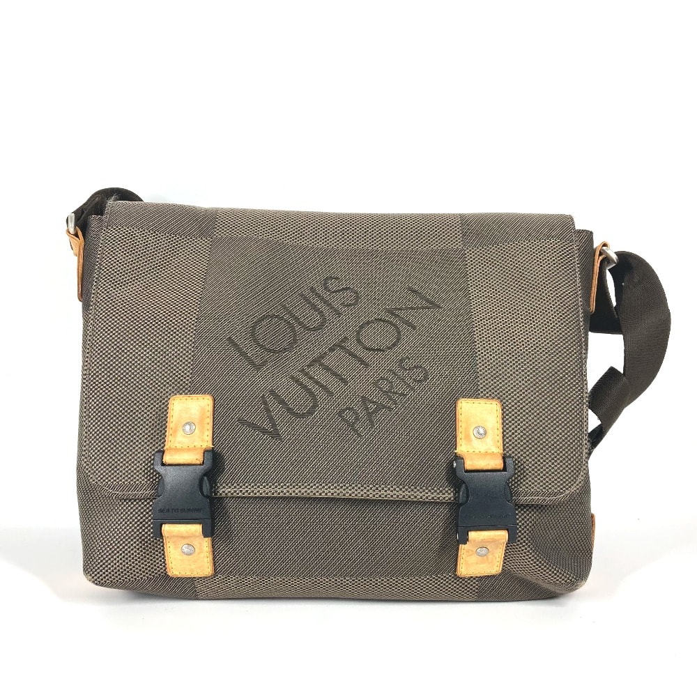 ルイヴィトン LOUIS VUITTON ルー M93077 ダミエジェアン フラップ カバン メッセンジャーバッグ 斜め掛け ショルダーバッグ ダミエジェアンキャンバス テール カーキ