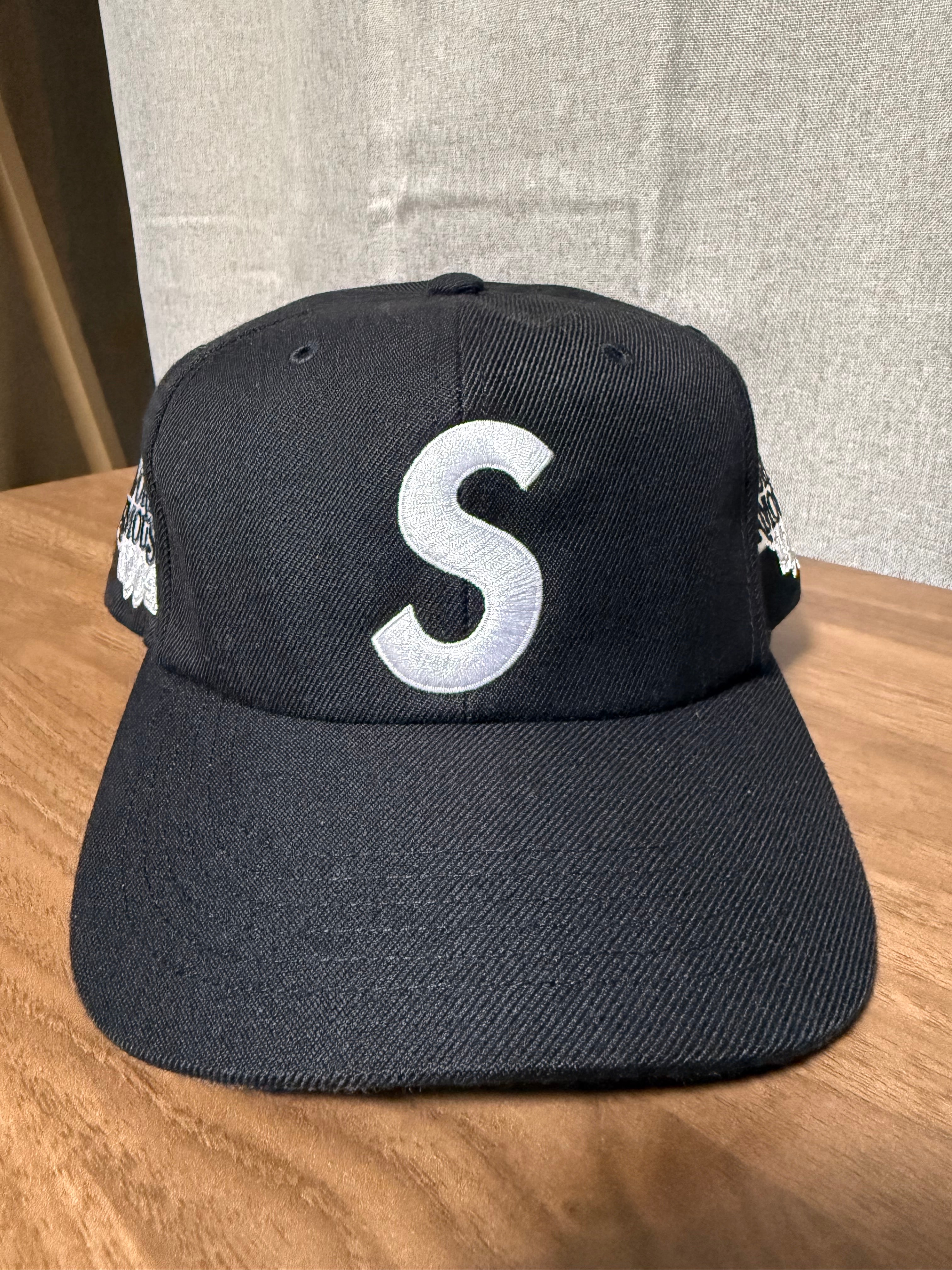 Supreme World Famous S Logo 6-Panel (26SS) "Black"