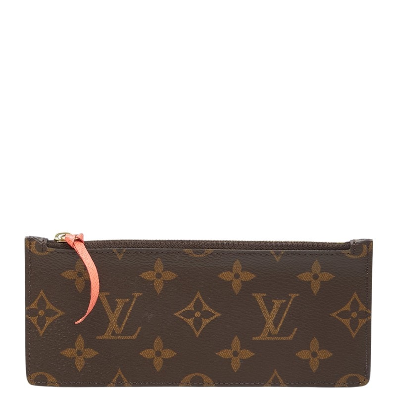 ルイ ヴィトン モノグラム コインケース ポーチ ブラウン オレンジ PVC レディース LOUIS VUITTON 【中古】