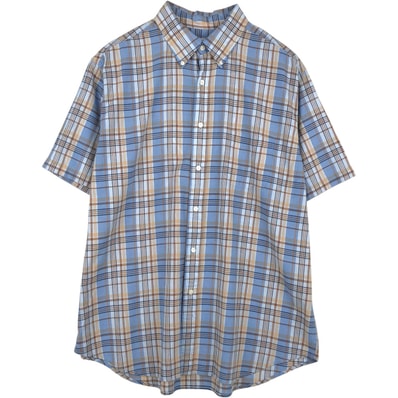 古着 ブルックスブラザーズ Brooks Brothers Est. 1818 REGENT 半袖 ボタンダウン チェックシャツ メンズXL相当/eaa655886