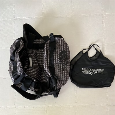 Supreme x The North Face Studded Small Base Camp Duffle Bag. 42L. "Black"
