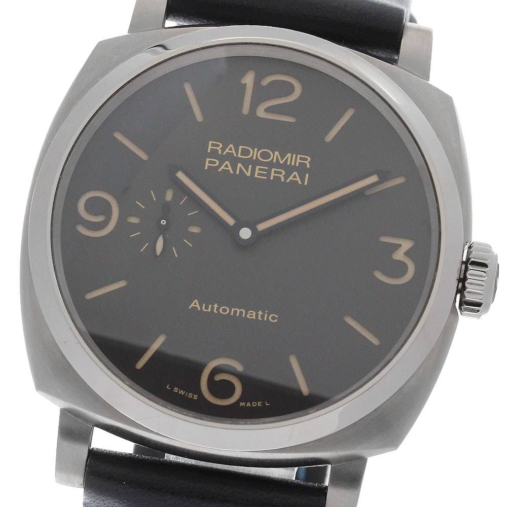 パネライ ラジオミール チタニオ 3デイズ PAM00619 メンズ 【中古】