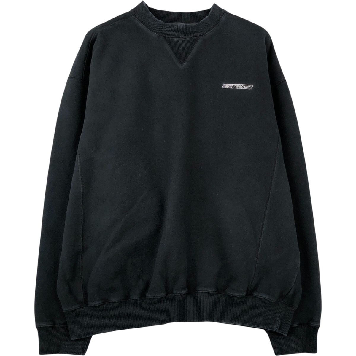 古着 リーボック Reebok モックネック ロゴスウェットシャツ トレーナー メンズXL相当/eaa614760