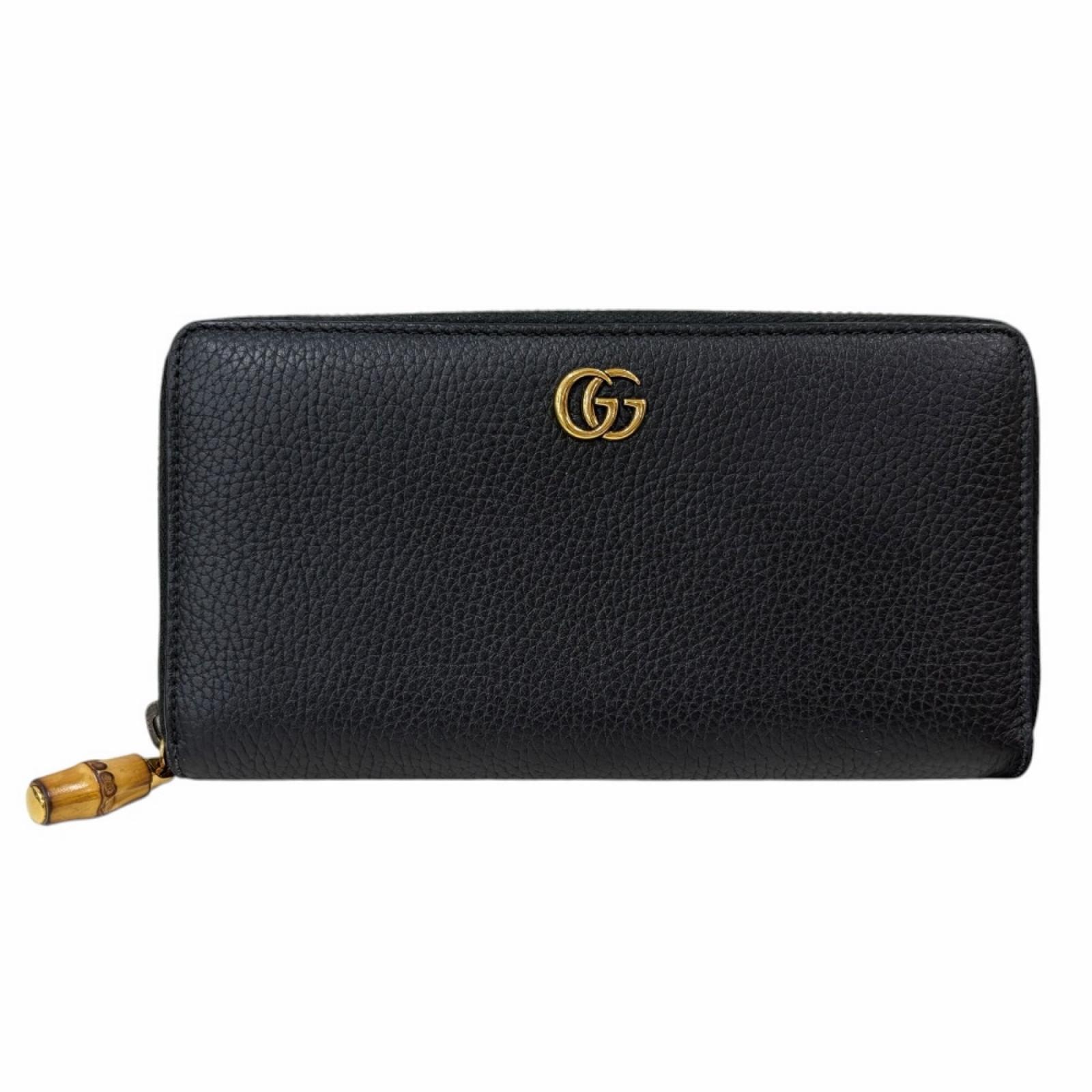 グッチ バンブー 長財布 レザー 739499 レディース GUCCI 中古
