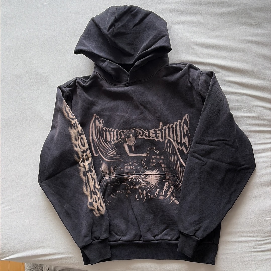Travis Scott Cactus Jack Maximus Eagle Pullover Hoodie "Black"