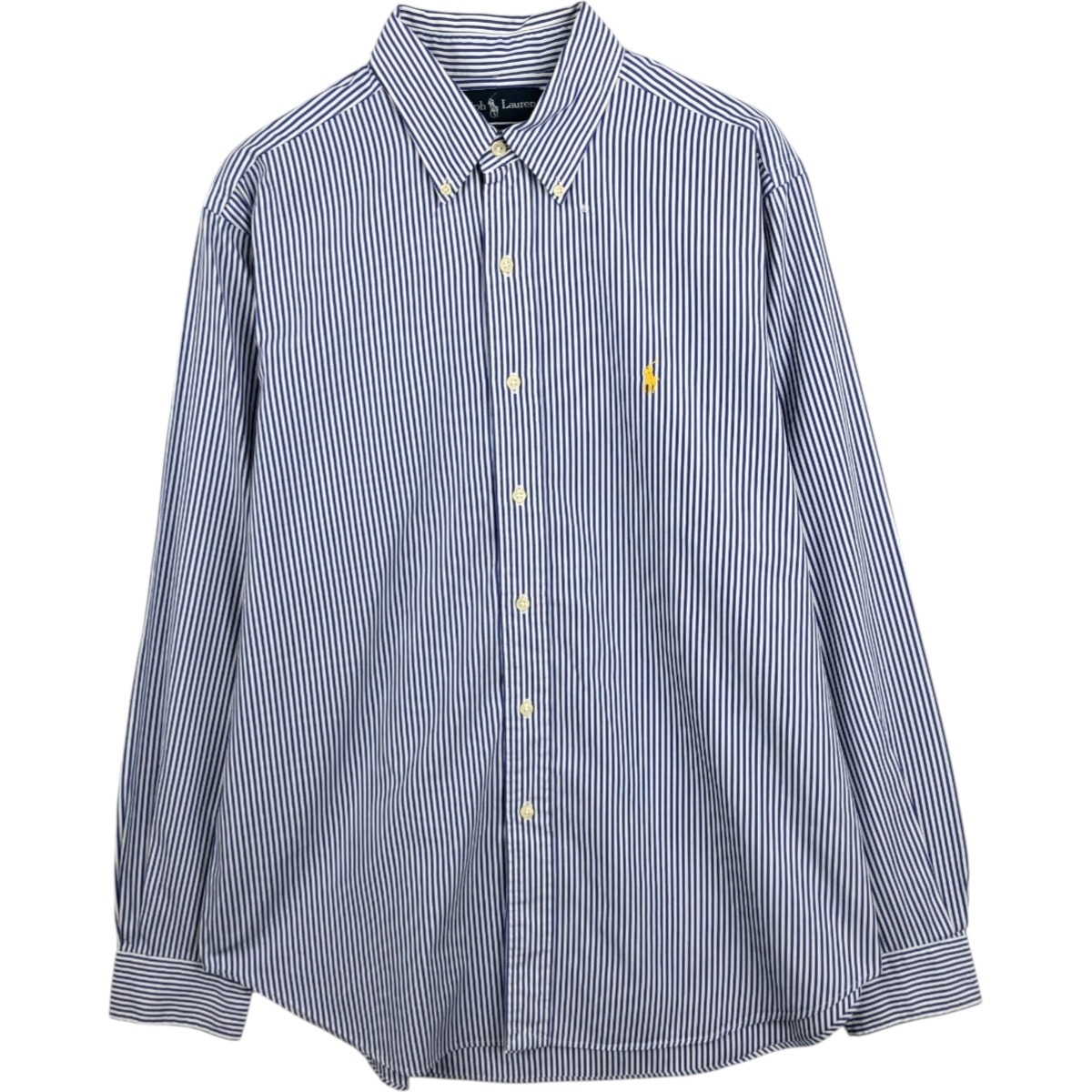 古着 ラルフローレン Ralph Lauren CLASSIC FIT 長袖 ボタンダウンストライプシャツ メンズL相当/eaa678007
