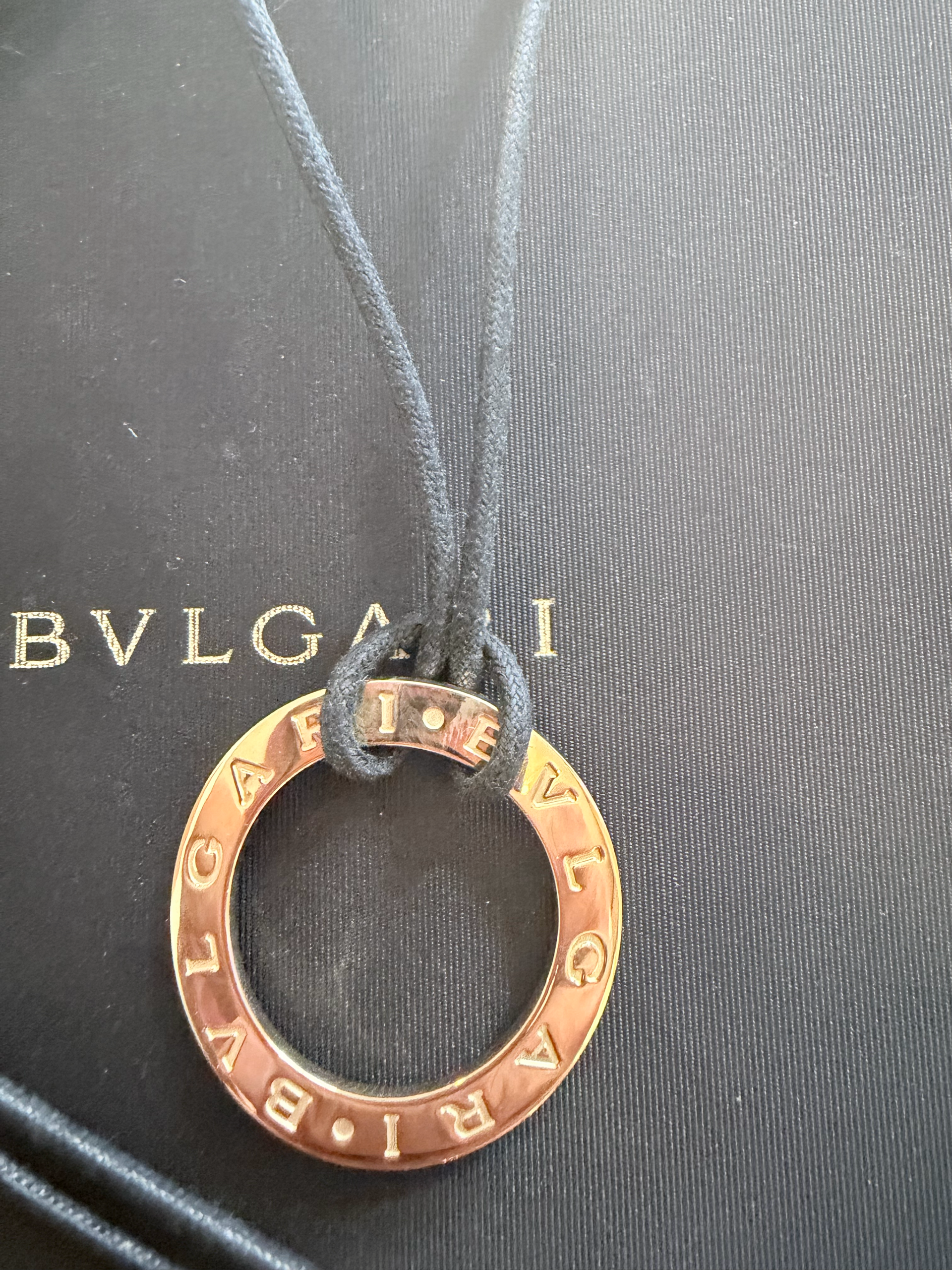 BVLGARI ブルガリ K18YG イエローゴールドブルガリチョーカーネックレス 62cm 箱付【新品仕上済】 CL BGR YG WITH COTTON LACE  