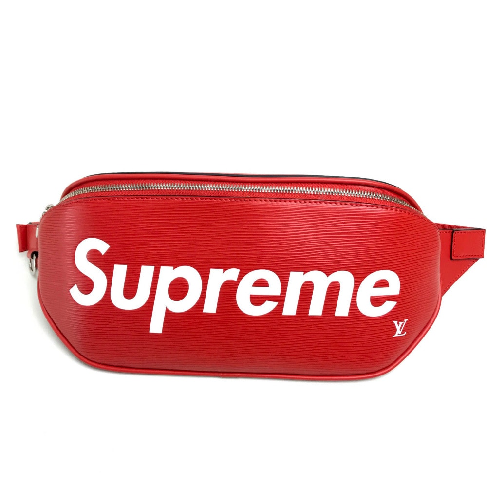 ルイヴィトン LOUIS VUITTON バムバッグ M53418 シュプリーム supreme エピ カバン ウエストポーチ ボディバッグ エピレザー レッド 新品同様