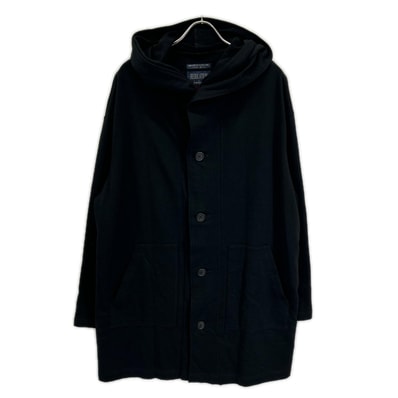 レギュレーション ヨウジヤマモト HW-T55-074 26年 ブラック 40/20 MINI FRENCH TERRY HOODED COAT フーデットコート 3