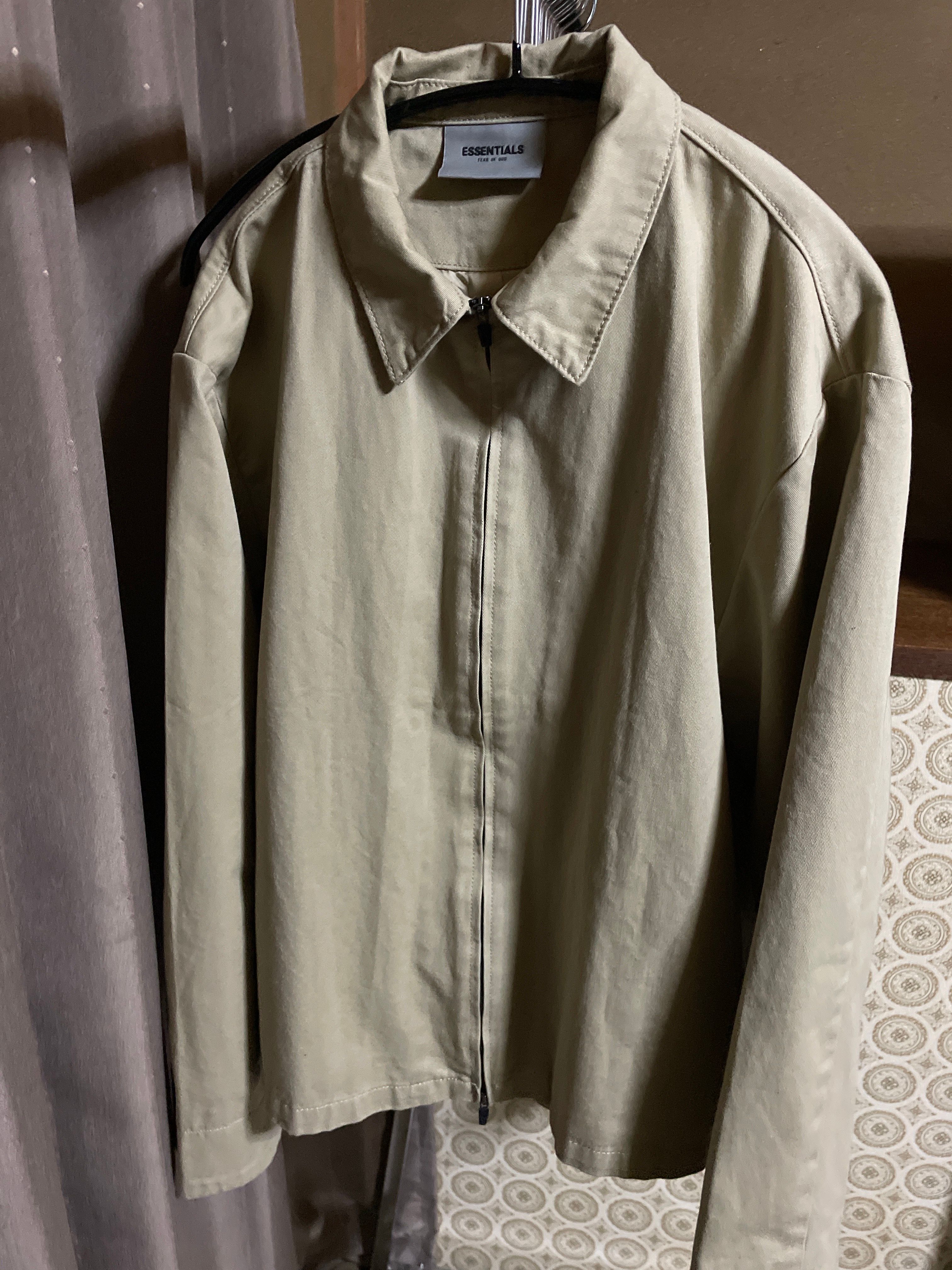 FEAR OF GOD ESSENTIALS Twill Jacket "Khaki"