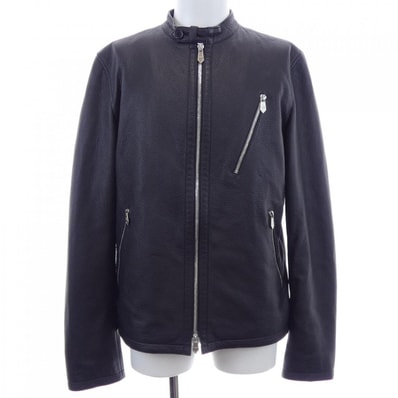 エルメス HERMES OD-0829 レザーライダースジャケット