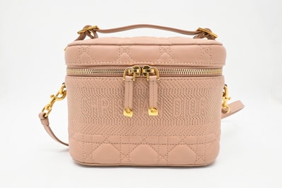 ディオールトラベル ヴァニティケース カナージュショルダーバッグ