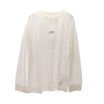 エムエムシックス MM6 ナンバリングロゴ ロング 衣料品 トップス コットン メンズ ホワイト系 SH0GC0034S24312101XL 【新品】