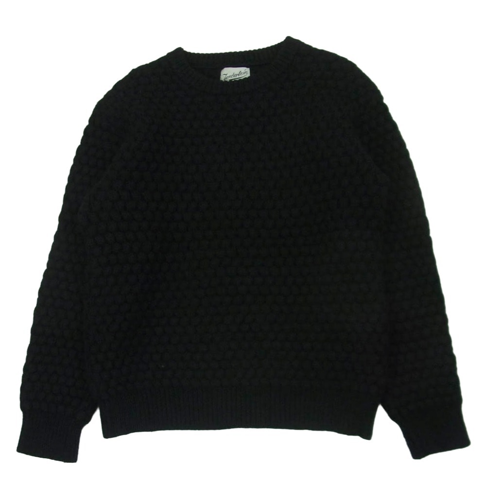 TENDERLOIN テンダーロイン 16AW T-SWEATER POPCORN ポップコーン クルーネック セーター ニット ブラック系 M【中古】