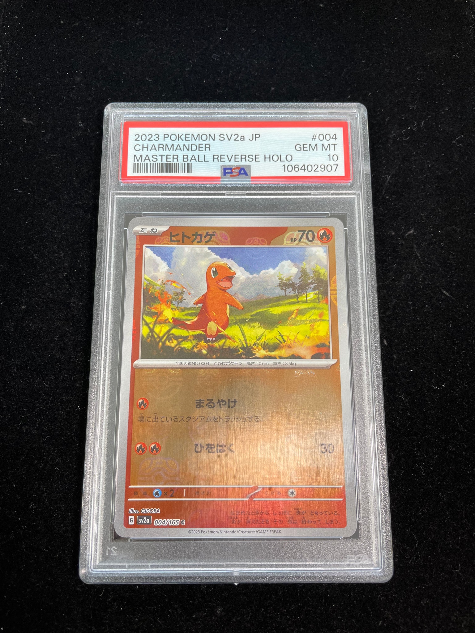 ヒトカゲ C: マスターボールミラー[SV2a 004/165](強化拡張パック「ポケモンカード151」)