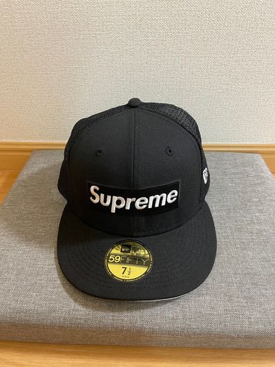Supreme Box Logo Mesh Back New Era "Black" (23SS)