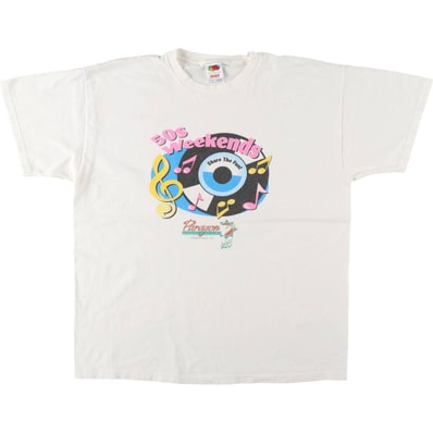 古着 90年代 フルーツオブザルーム FRUIT OF THE LOOM 50's Weekends バンドTシャツ バンT メンズXL相当 ヴィンテージ/eaa569727