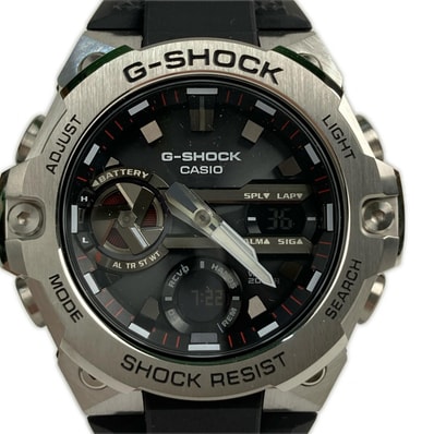 CASIO カシオ 腕時計 G-SHOCK デジアナウォッチ ソーラー GST-B400 ブラック 社名あり