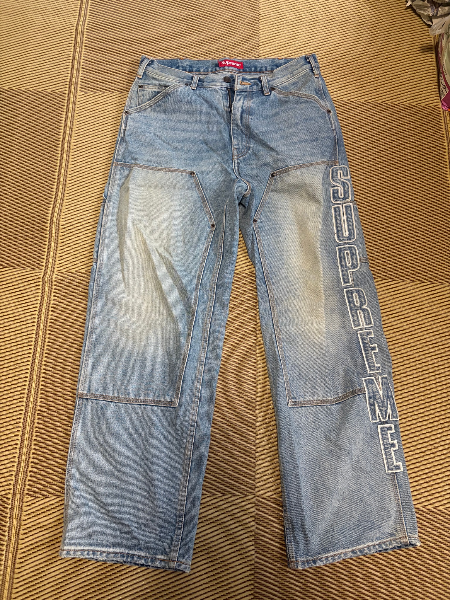 Supreme Reflective Double Knee Pant "Denim"