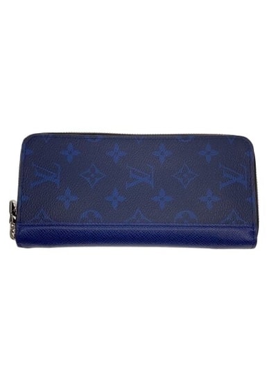 Louis Vuitton Zippy Wallet Vertical Taigarama "Cobalt"