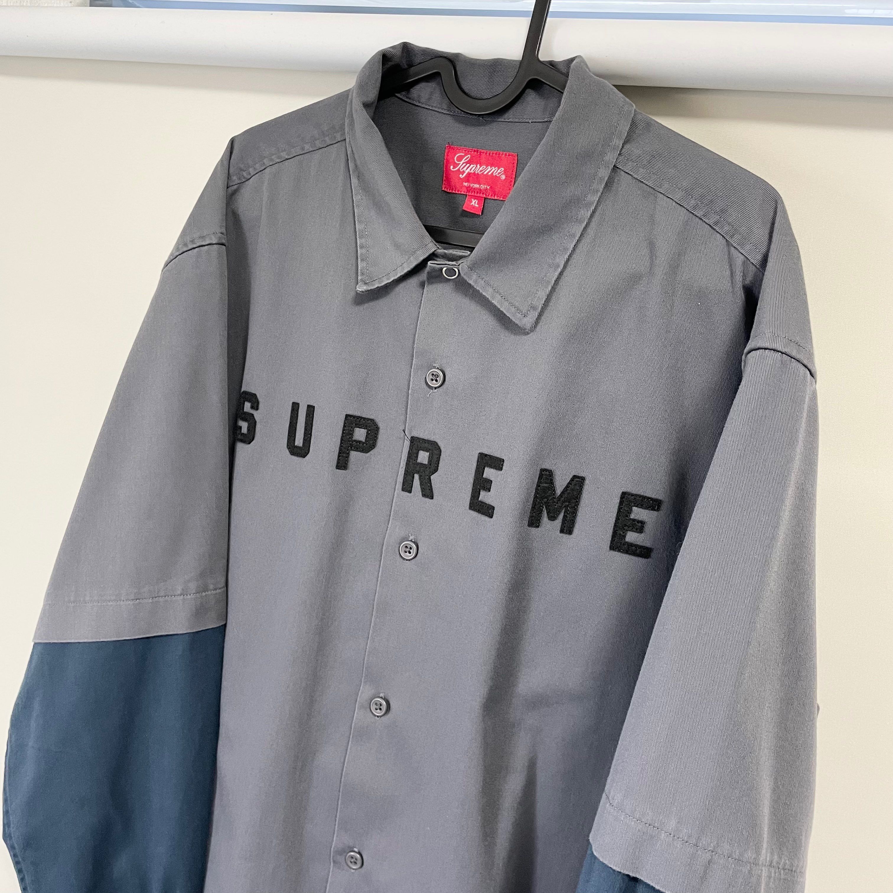 Supreme 2-Tone Work Shirt "Grey"