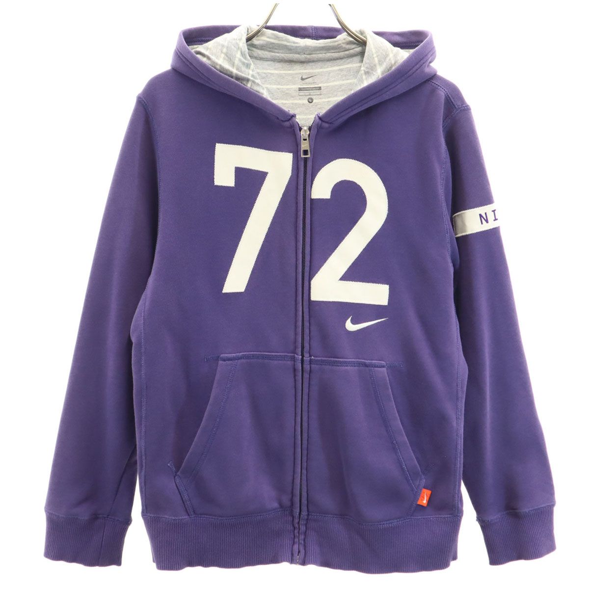 NIKE ナイキ 長袖 スウェット ジップパーカー L パープル