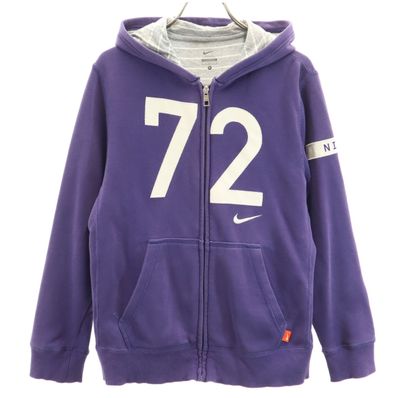 NIKE ナイキ 長袖 スウェット ジップパーカー L パープル