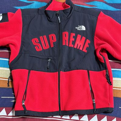 Supreme x The North Face Arc Logo Denali Fleece Jacket "Red"