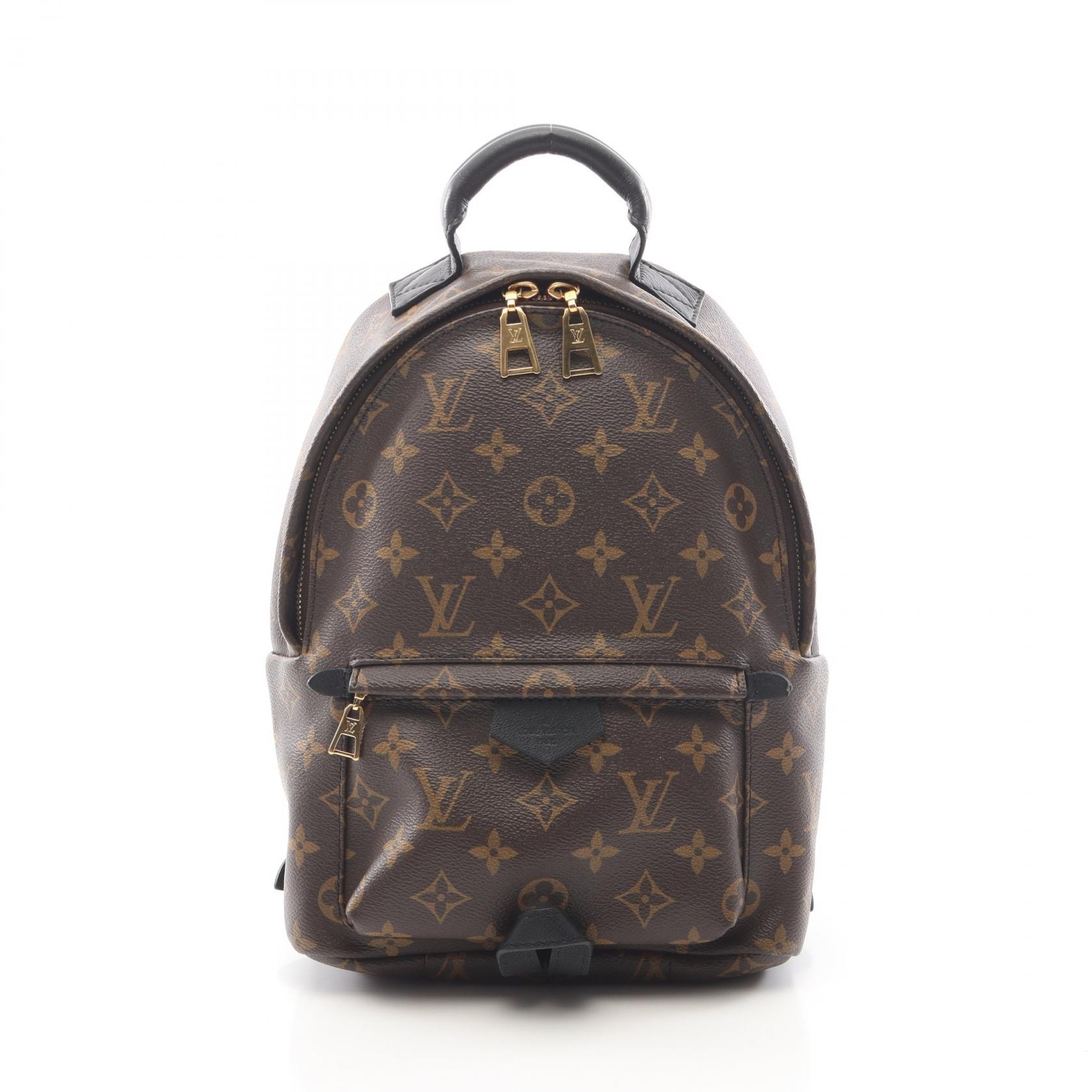 ルイ・ヴィトン LOUIS VUITTON パームスプリングスPM リュックサック バックパック バッグ PVCコーティングキャンバス レザー モノグラム レディース ブラウン系 / ブラック系 M41560 【中古】