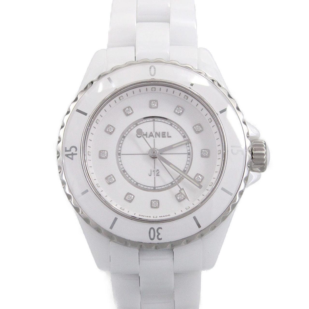 シャネル J12 33mmセラミック・12P H5703 セラミック クォーツ