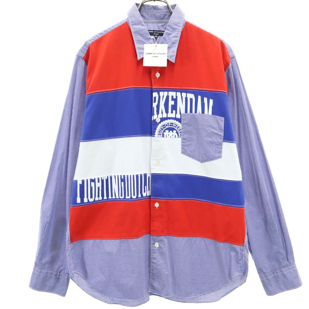 未使用 COMME des GARCONS HOMME 長袖 切替 シャツ