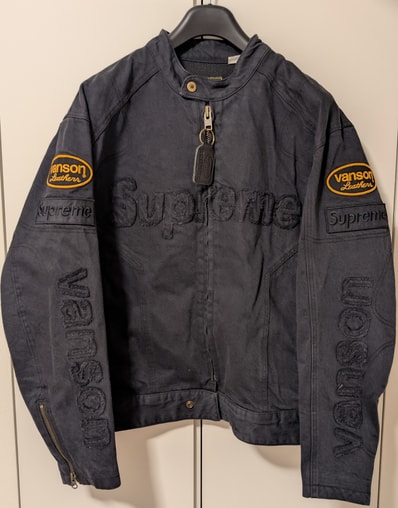 Supreme x Vanson Leathers Cordura Denim Jacket "Black"