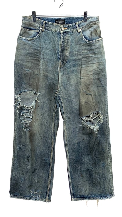 BALENCIAGA Baggy Pants "Light Blue"