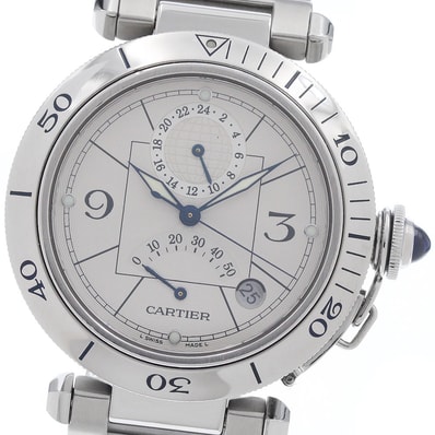 カルティエ パシャ38mm W31037H3 メンズ 【中古】