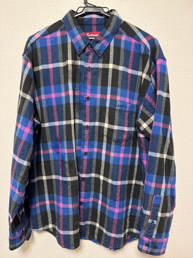 Supreme Plaid Flannel Shirt "Blue" (23FW)