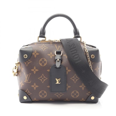 ルイ・ヴィトン LOUIS VUITTON プティット マル スープル 2WAY ハンドバッグ バッグ PVCコーティングキャンバス レザー モノグラム ノワール レディース ブラウン系 / ブラック系 M45571 【中古】