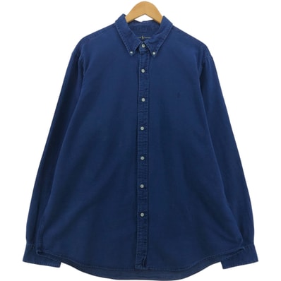 古着 ラルフローレン Ralph Lauren CLASSIC FIT INDIGO 長袖 ボタンダウンシャツ メンズXXL相当/eaa554482