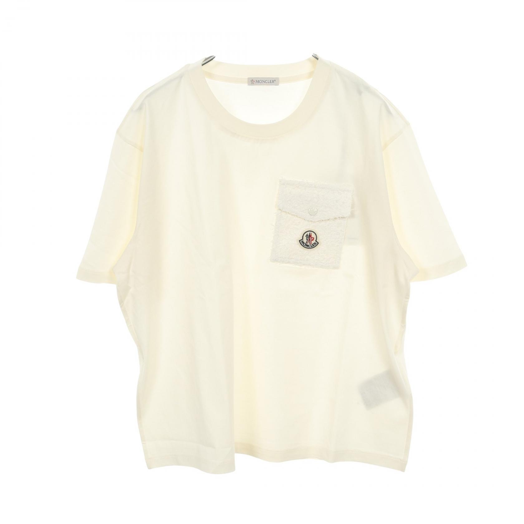 モンクレール MONCLER カットソー 衣料品 トップス コットン レディース アイボリー系 【中古】
