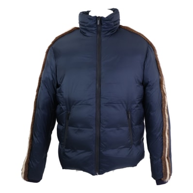 フェンディ 【新品同様/国内正規】FW0883 ミンクファーサイドテープ ダウンジャケット 48