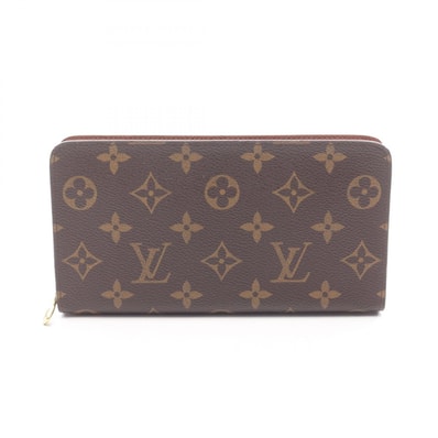ルイ・ヴィトン LOUIS VUITTON ポルトモネジップ モノグラム ラウンド長財布 財布 レザー PVC レディース ブラウン系 M61727 【中古】