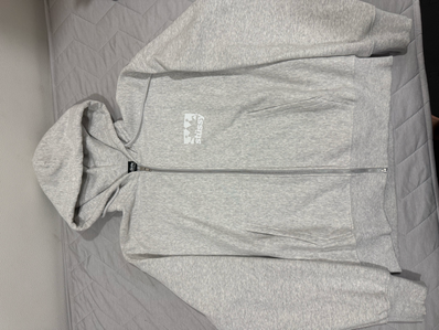 Stussy Box Crown Zip Hoodie "Ash Heather"