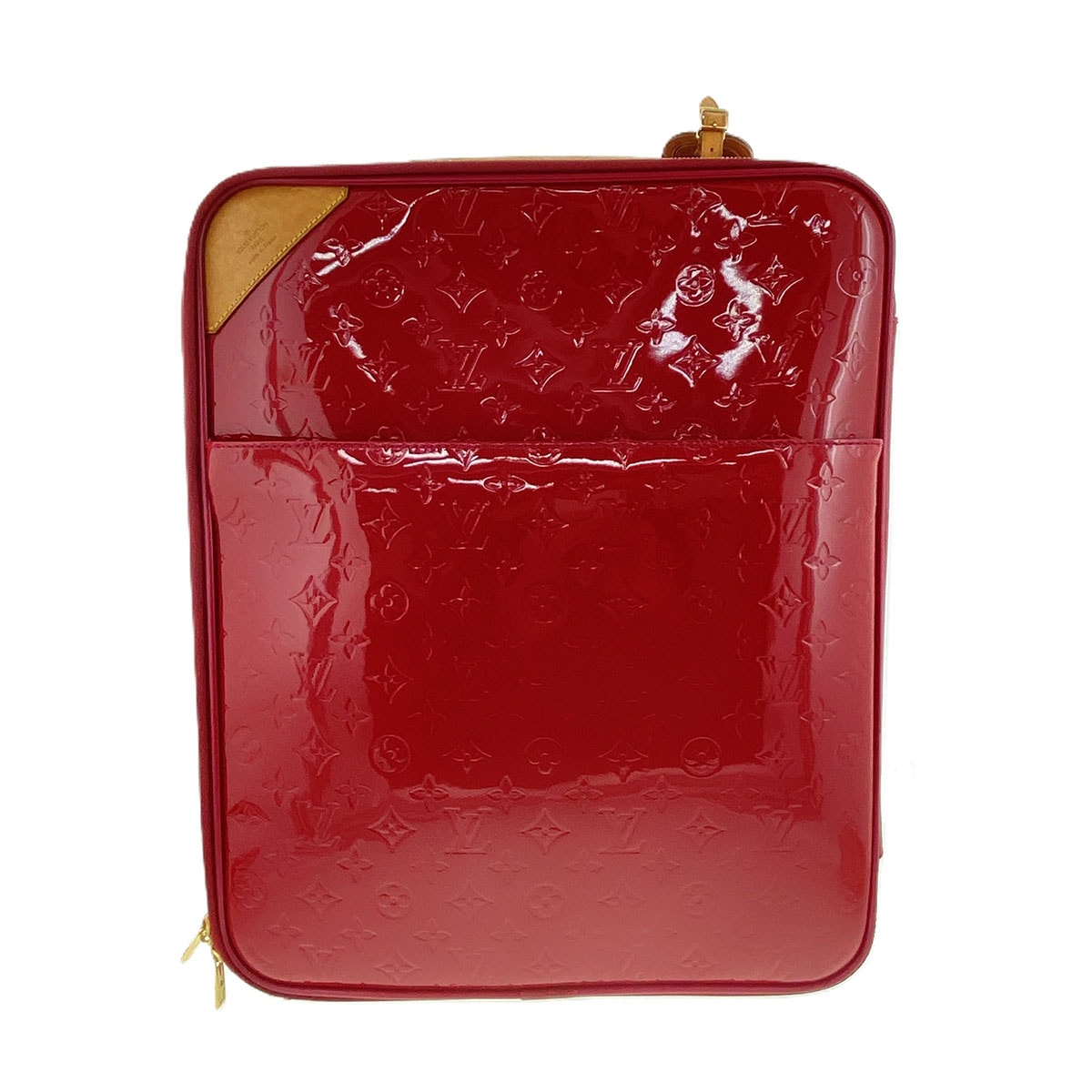 LOUIS VUITTON ルイ・ヴィトン ぺガス45 スーツケース M91278 ヴェルニ レッド 【中古】