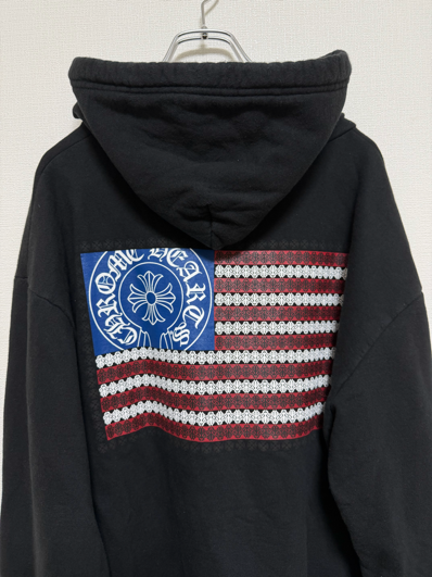 CHROME HEARTS アメリカフラッグ パーカー プルオーバー M
