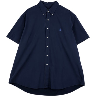 古着 ラルフローレン Ralph Lauren 半袖 ボタンダウンシャツ メンズXXL相当/eaa648009