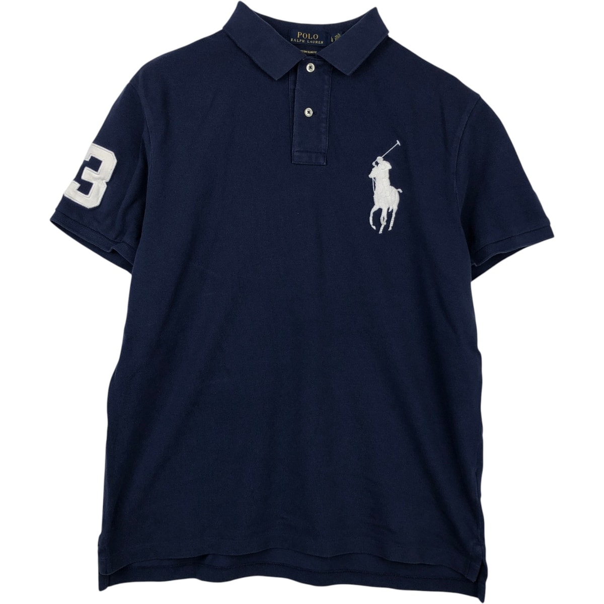 古着 ラルフローレン Ralph Lauren POLO RALPH LAUREN CUSTOM SLIM FIT ビッグポニー 半袖 ポロシャツ メンズL相当/eaa623992