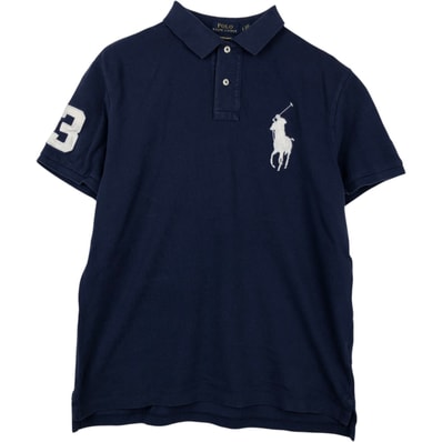 古着 ラルフローレン Ralph Lauren POLO RALPH LAUREN CUSTOM SLIM FIT ビッグポニー 半袖 ポロシャツ メンズL相当/eaa623992
