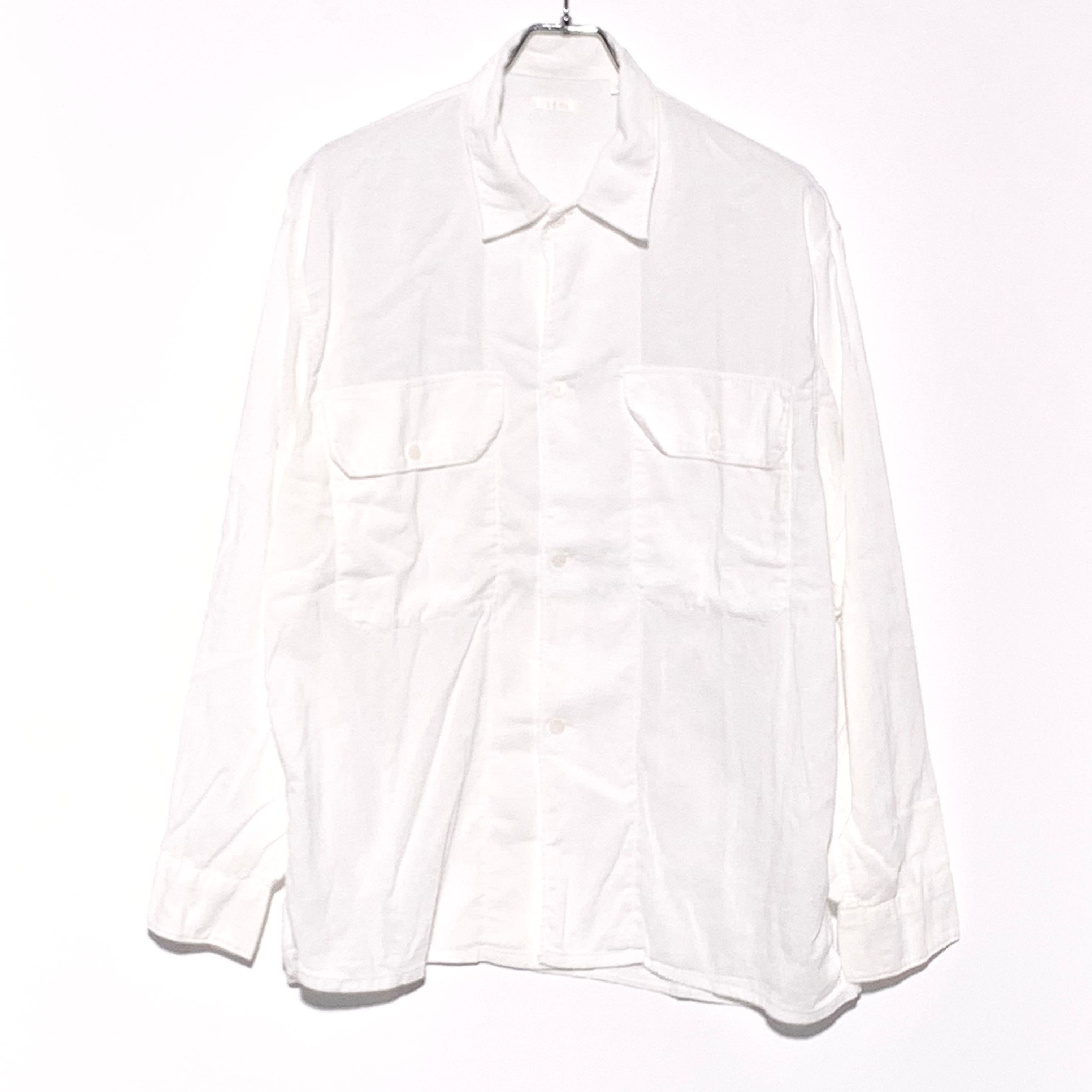 COMOLI OX CPO shirt White 22SS